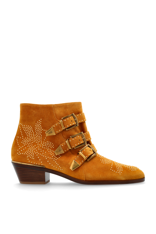 Suede heeled ankle boots `Susan` od Chloé
