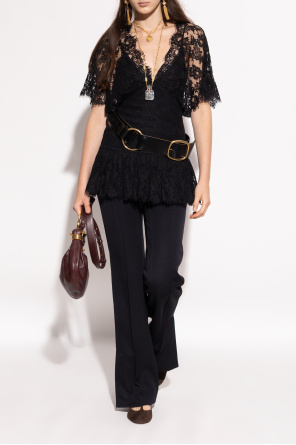 Chloé Leder-Ballerinas ‘Marcie’