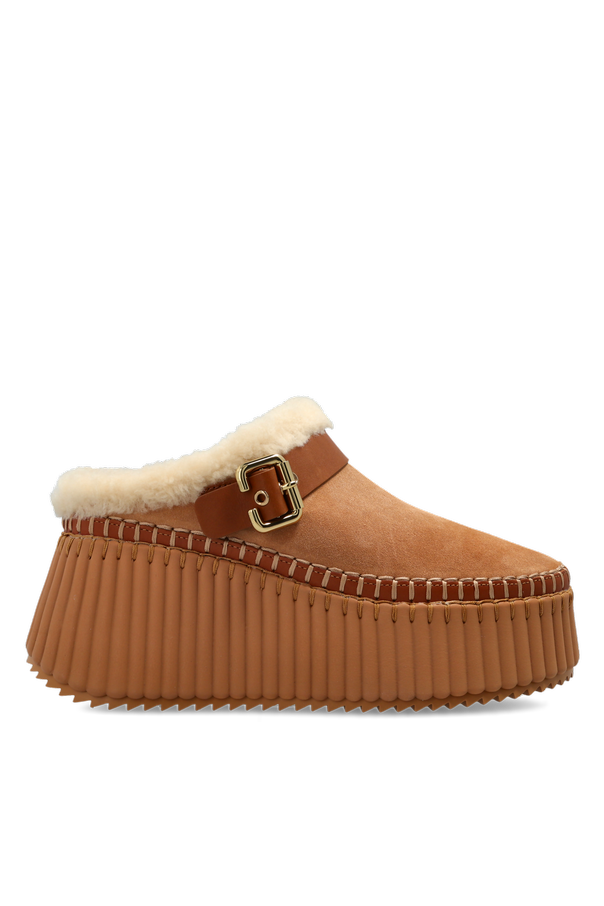 ‘Nama’ suede platform shoes od Chloé