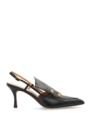 Skórzane buty na obcasie ‘Agnes’