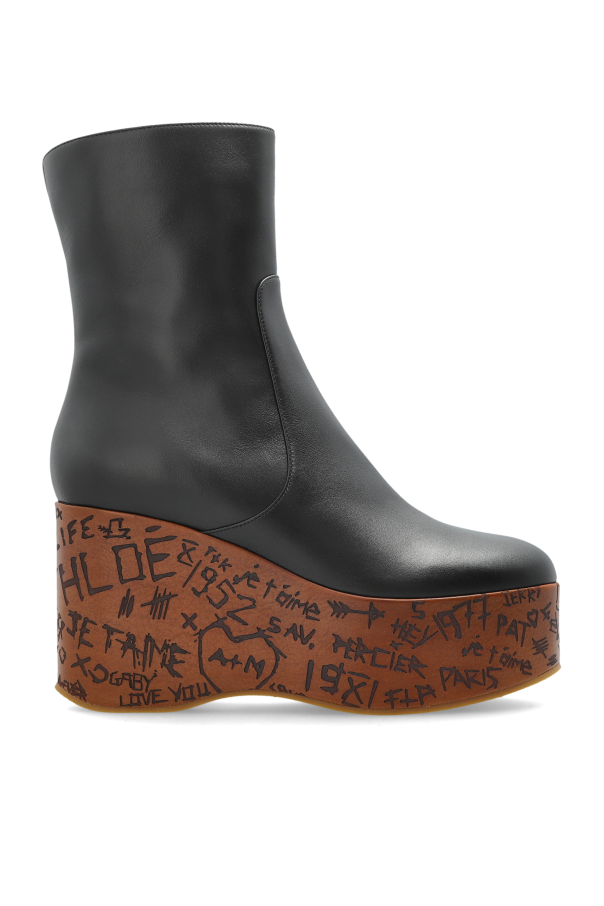 ‘Maxime’ wedge ankle boots od Chloé