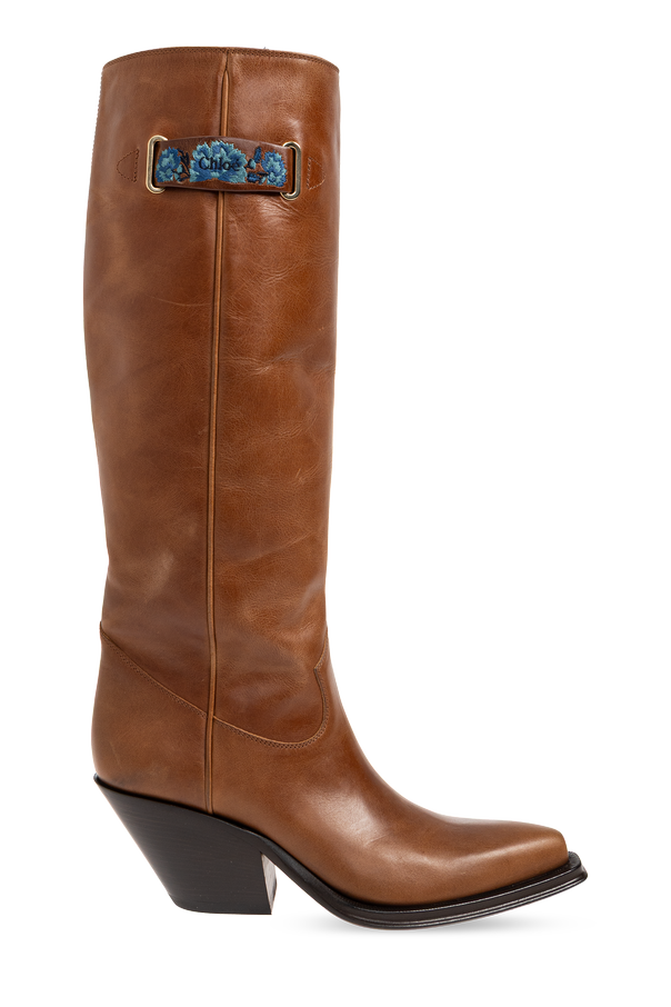 ‘Azelan’ leather cowboy boots od Chloé