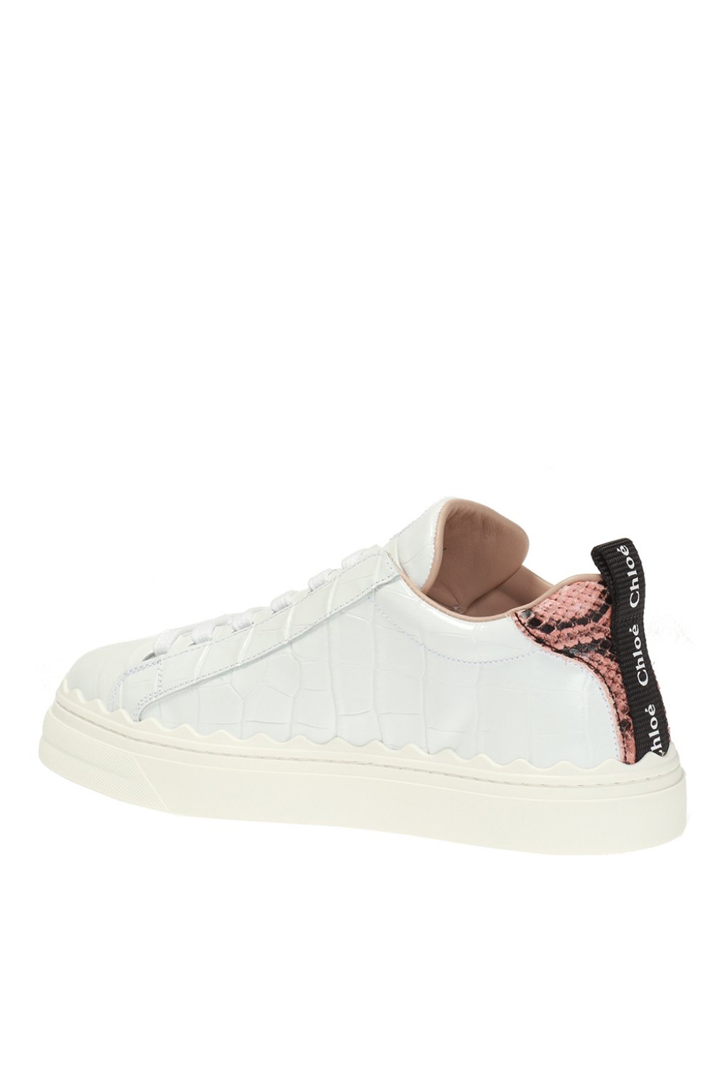 chloe snakeskin sneakers