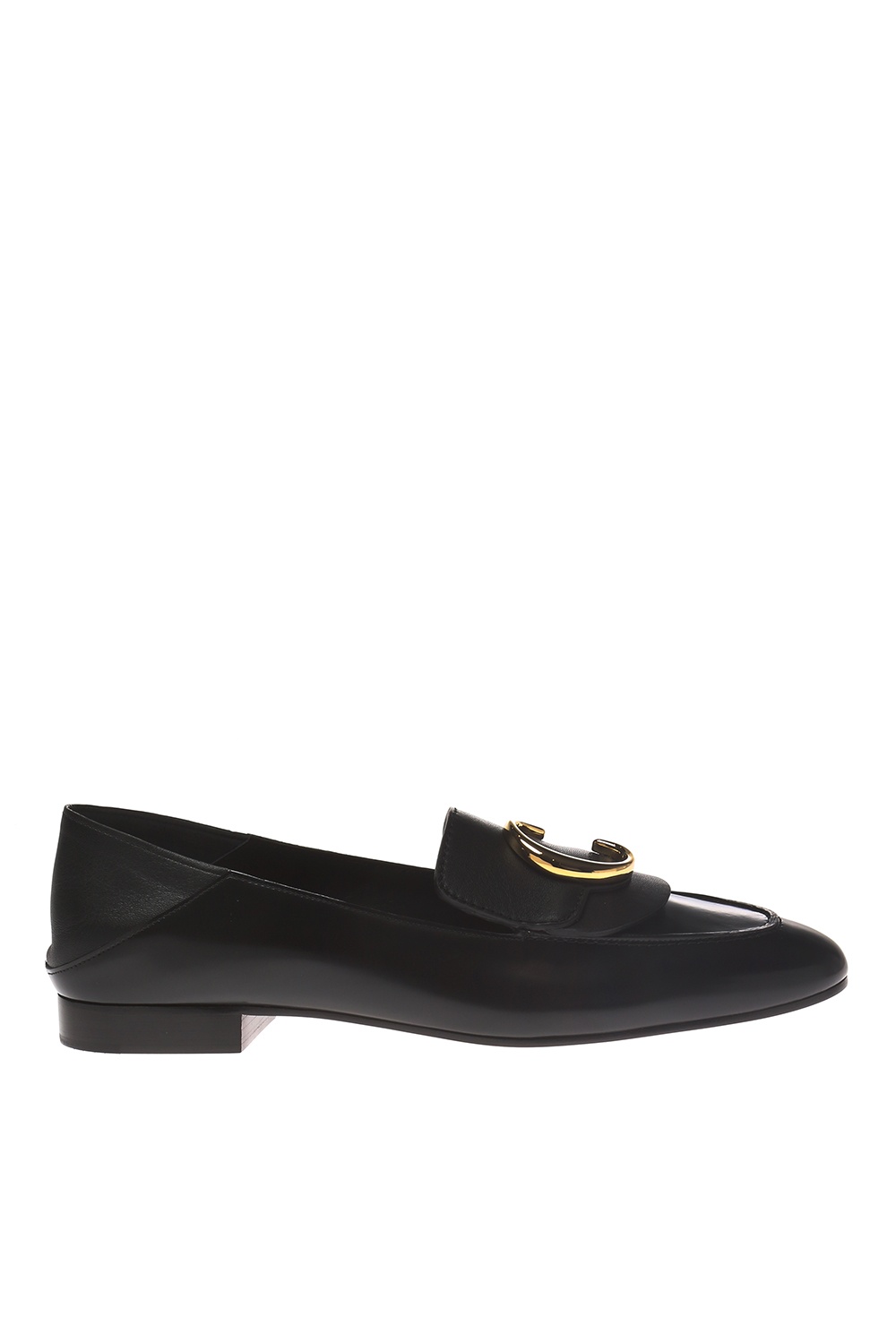 chloe white loafers