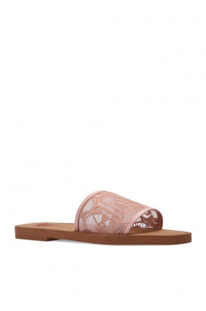 Chloé ‘Woody’ lace slides