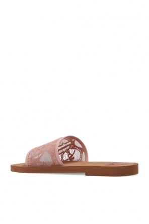 Chloé ‘Woody’ lace slides