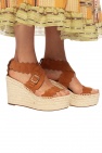 Chloé BROWN 'Lauren' wedge sandals