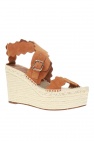 Chloé BROWN 'Lauren' wedge sandals