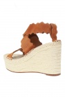 Chloé BROWN 'Lauren' wedge sandals