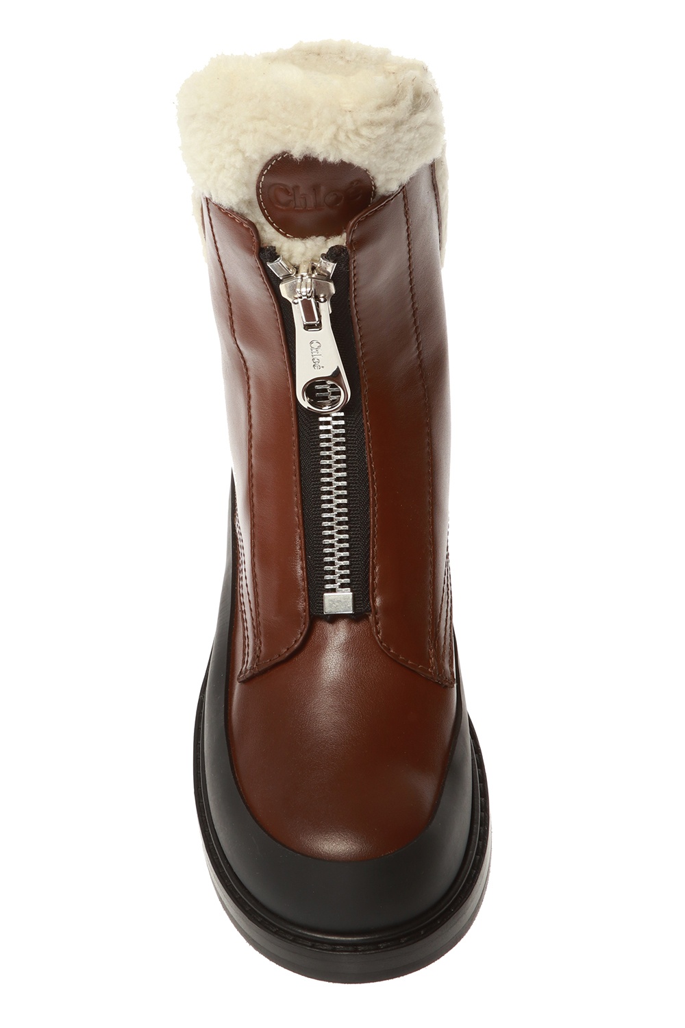 chloe roy shearling boots