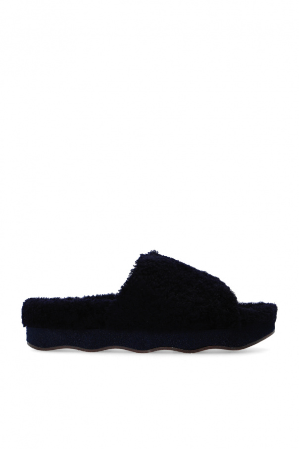 Chloé ‘Wavy’ fur slides