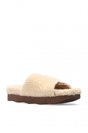 Chloé ‘Wavy’ fur slides