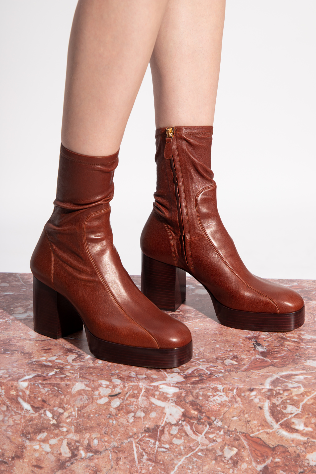 Chloé Izzie 50mm Ankle Boots - Farfetch