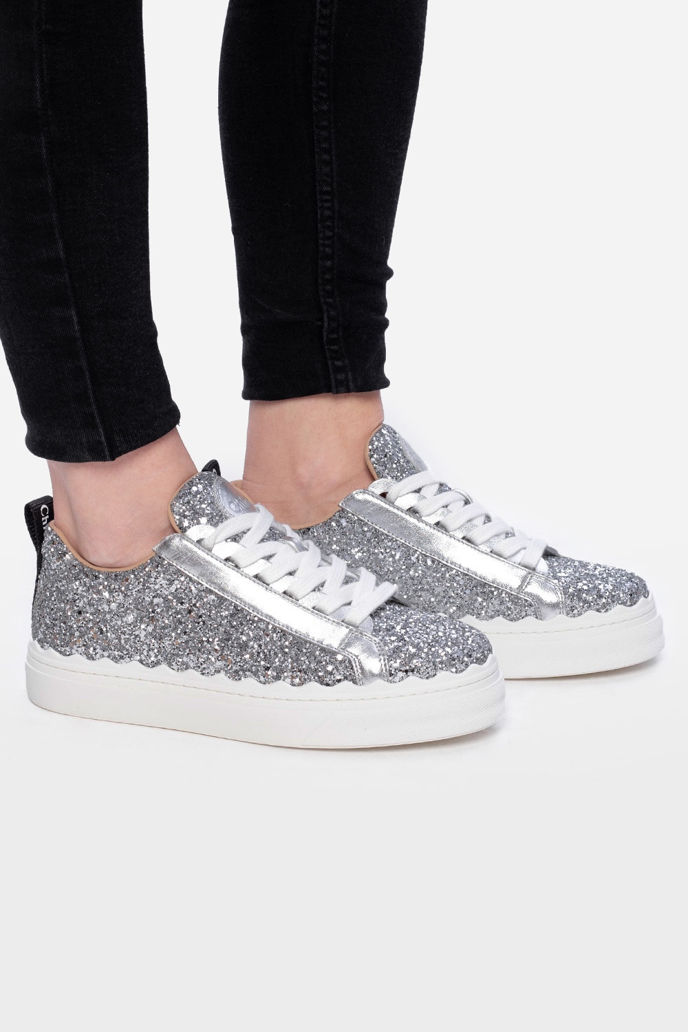 chloe glitter sneakers