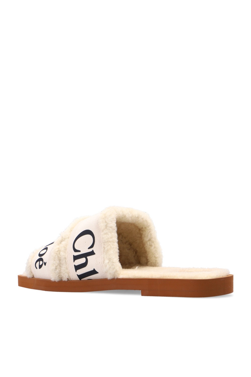 Chloé ‘Woody’ shearling slides