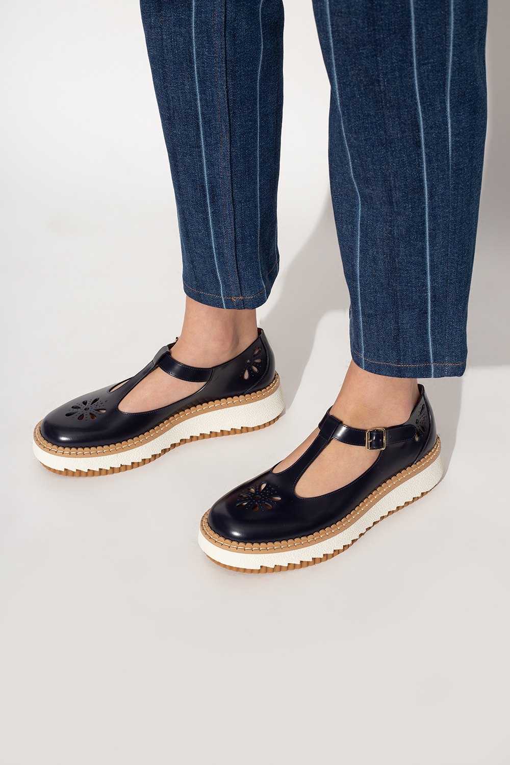 Chloé ‘Mary Jane’ leather shoes | Women's Shoes | Vitkac
