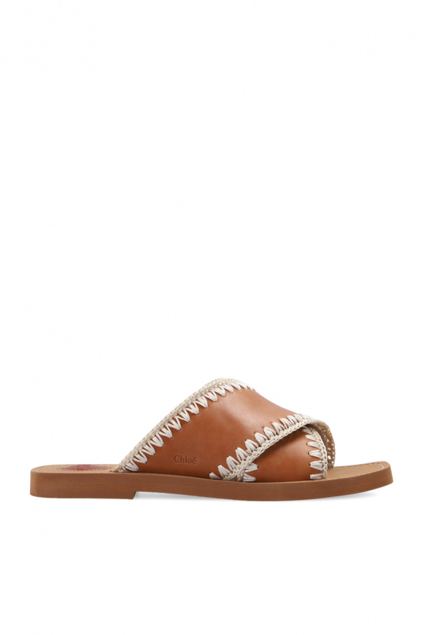 Chloé ‘Woody’ leather mules