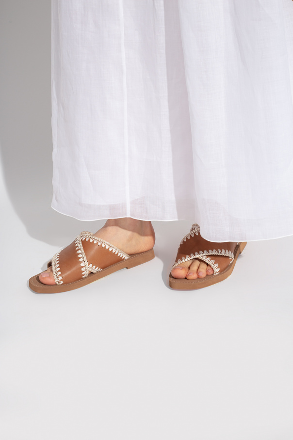 Chloé ‘Woody’ leather mules