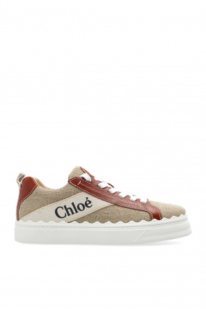 chloe wedge low top lace up sneakers item
