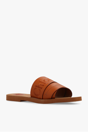 Chloé ‘Woody’ slides with logo