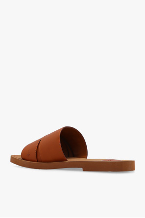 Chloé ‘Woody’ slides with logo