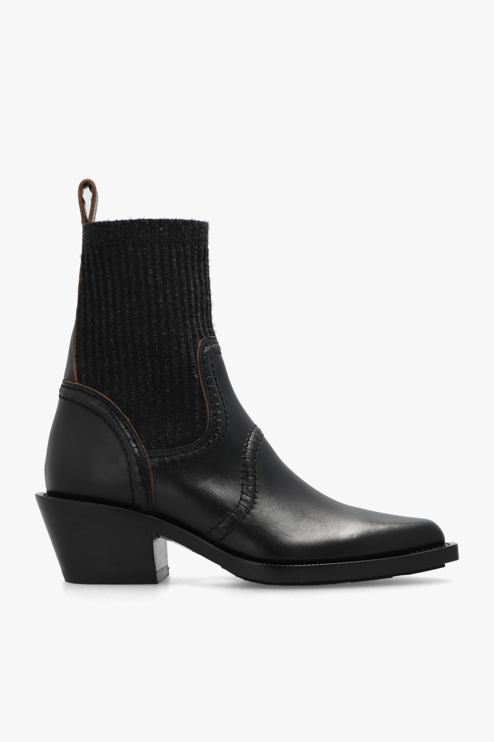 Black Leather ankle boots Moschino - Vitkac Canada