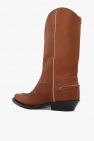 Chloé BROWN ‘Nelie’ leather cowboy boots