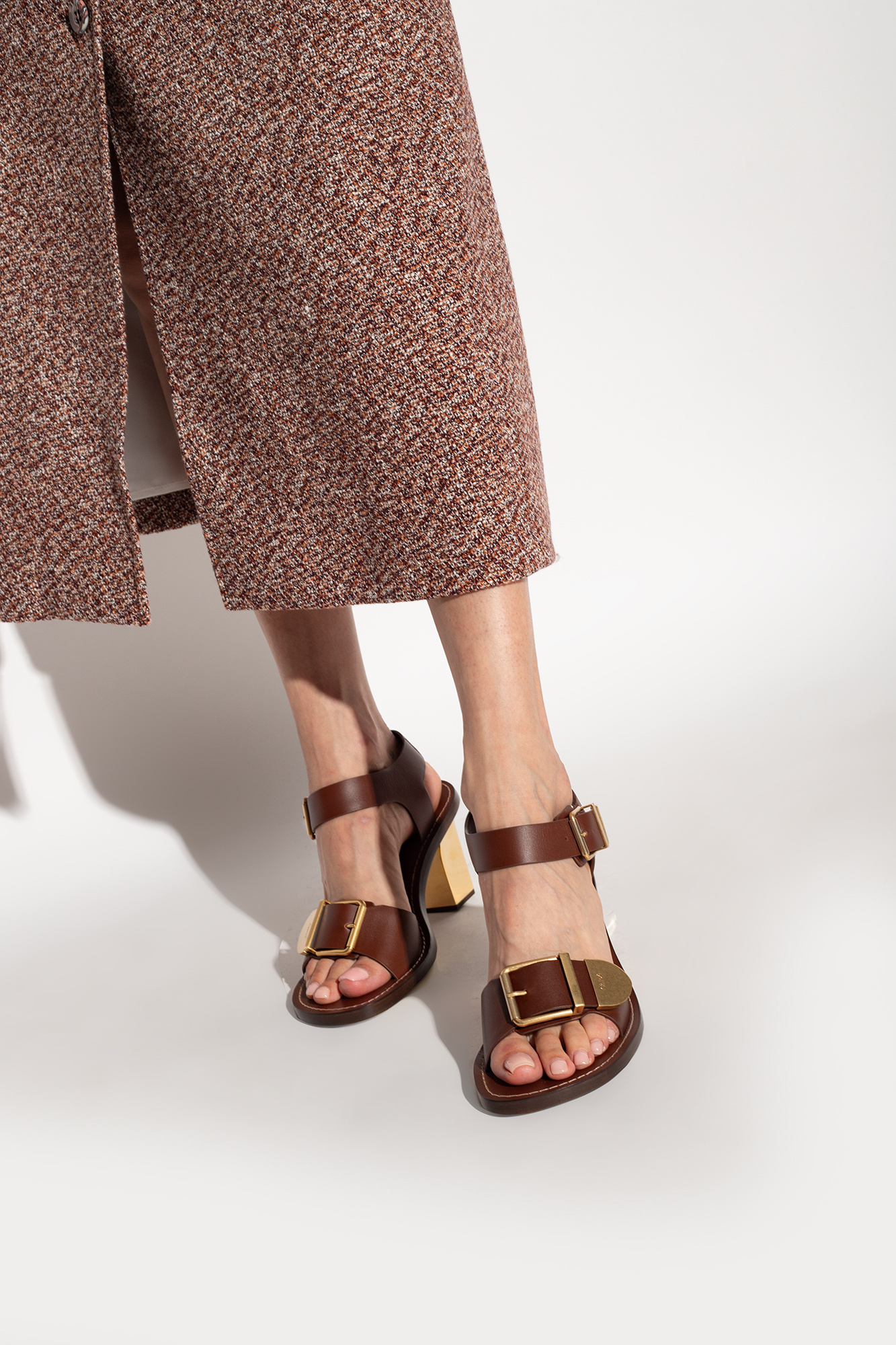 Chloé Leather heeled sandals