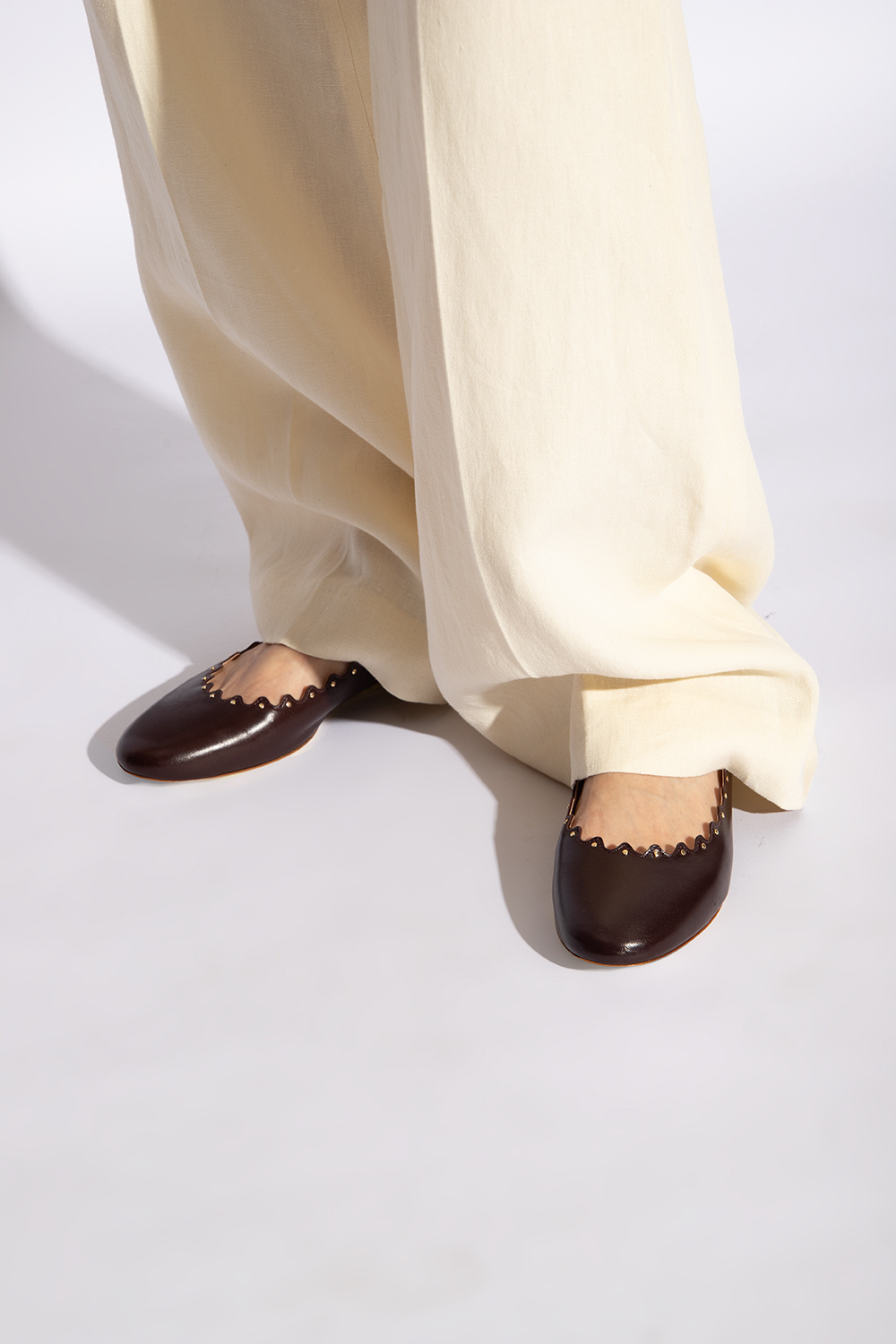 Chloé ‘Lauren’ leather ballet flats