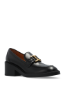 Chloé BLACK ‘Marcie’ heeled loafers