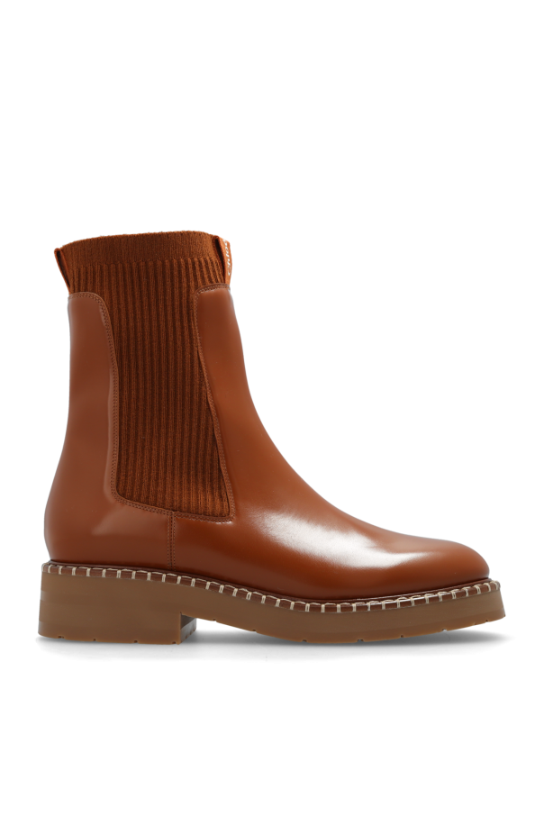 Ankle boots with logo od Chloé
