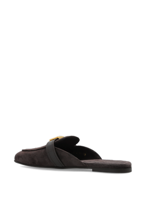 Dolce & Gabbana Sandalias de ante con logo