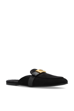 Dolce & Gabbana Suede slides with logo