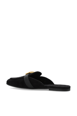 Dolce & Gabbana Suede slides with logo