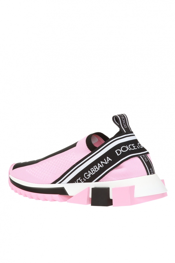 Pink 'Sorrento' slip-on sneakers Dolce & Gabbana - Vitkac Italy