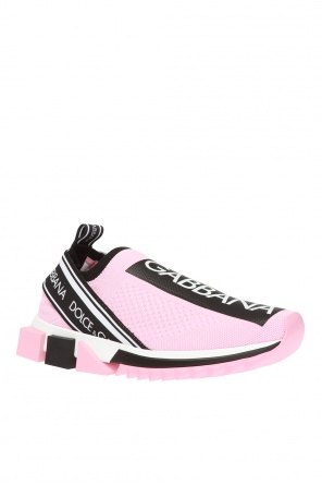 DOLCE & GABBANA KIDS Body mit DG-Print Nude ‘Sorrento’ slip-on sneakers