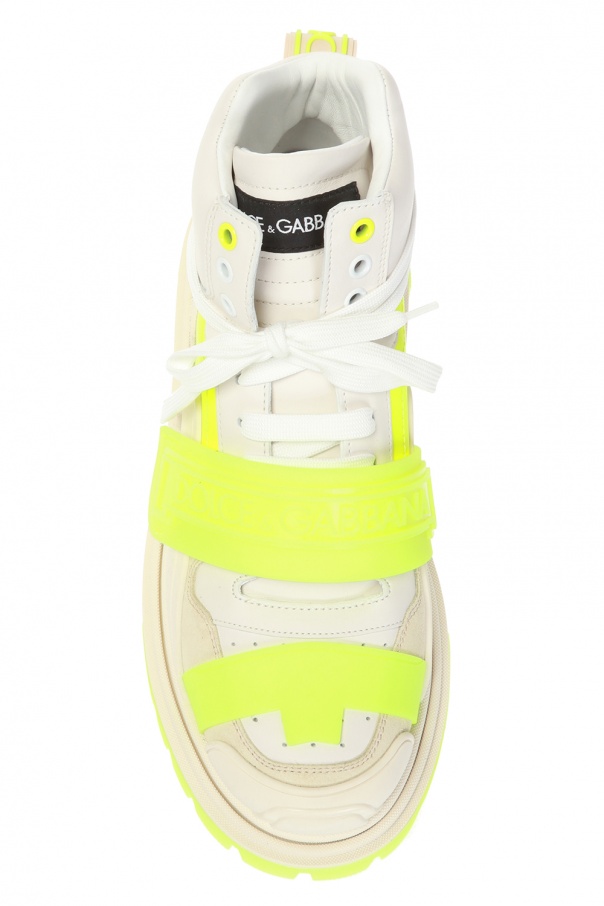 Neon High-top sneakers with logo Dolce & Gabbana - Vitkac Italy