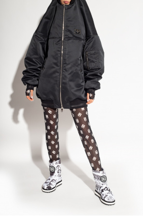 Dolce & Gabbana Kids logo-embroidered denim jacket Quilted snow boots