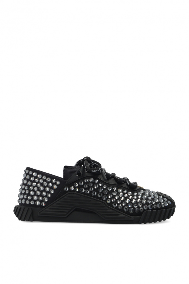 Dolce & Gabbana Diva-embroidered crop top ‘NS1’ sneakers