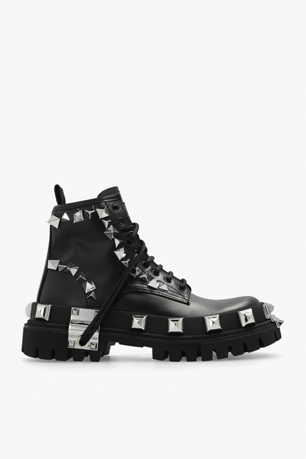 Dolce & Gabbana Leather combat boots