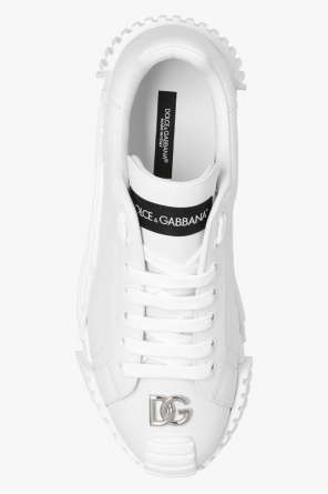 dolce gabbana embellished clip on hoop earrings ‘NS1’ sneakers with logo