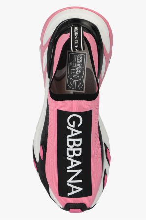 Dolce & Gabbana Kids rose-print puffer coat Sneakers with logo
