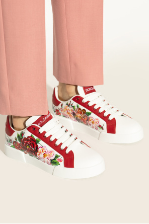 Floral motif sports shoes od Dolce & Gabbana