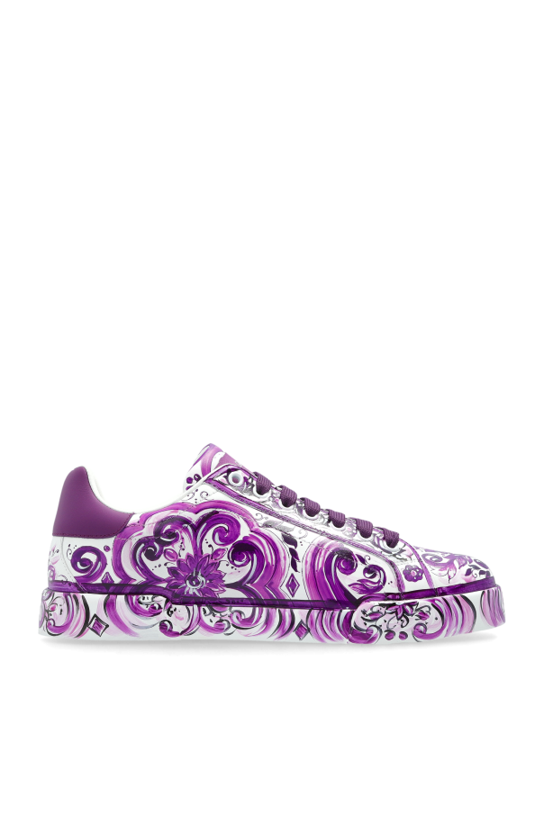 Sports shoes with “Majolica” print od Dolce & Gabbana