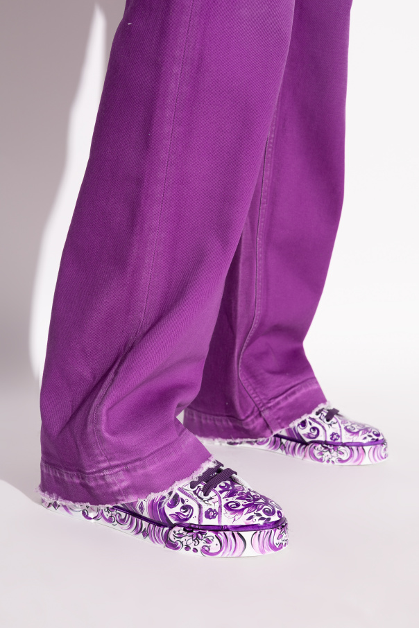 Dolce & Gabbana Sports shoes with "Majolica" print