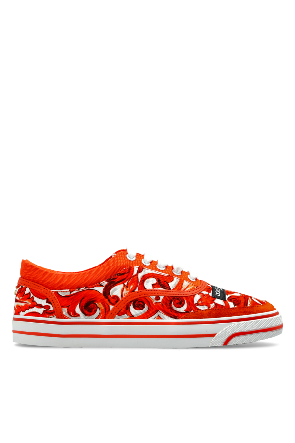‘Sailing’ sports shoes with ‘Majolica’ print od Dolce & Gabbana
