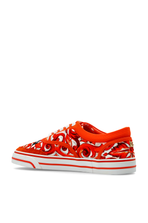 Dolce & Gabbana ‘Sailing’ sports shoes with ‘Majolica’ print