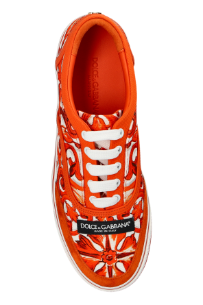 Dolce & Gabbana ‘Sailing’ sports shoes with ‘Majolica’ print