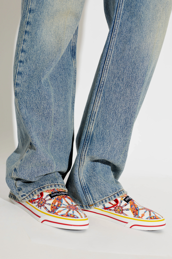 Dolce & Gabbana 'DG Sailing' shoes with 'Carretto' print