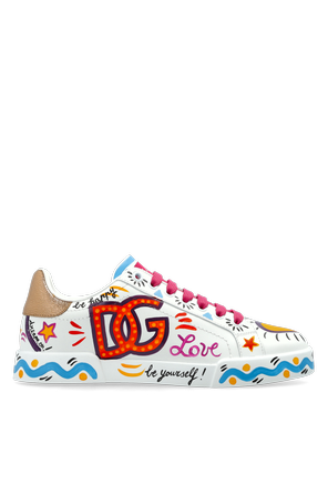 Sportliche Lederschuhe mit Logo